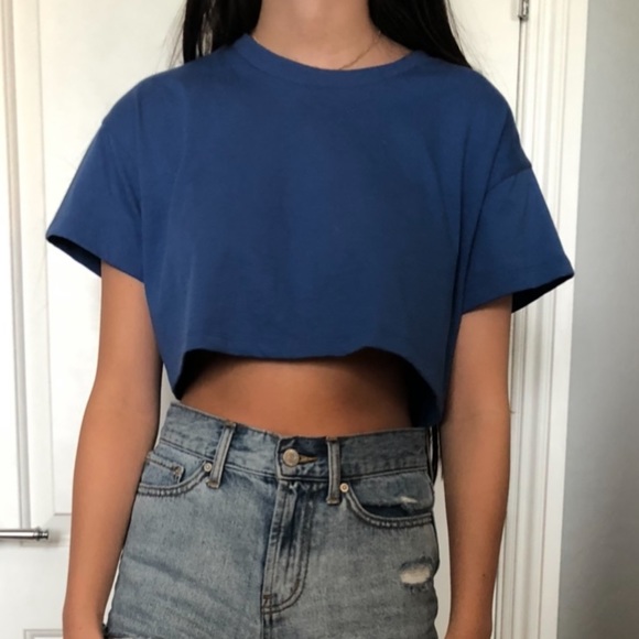 Royal Blue super crop forever21 - Picture 1 of 3